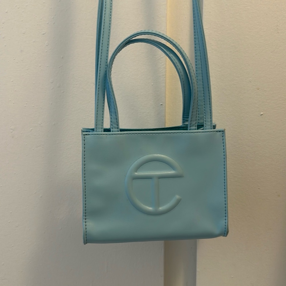 Baby blue Telfar bag